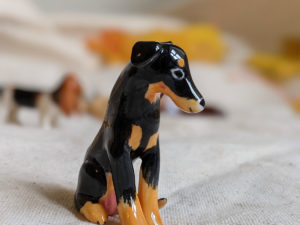 dog figurine porcelain