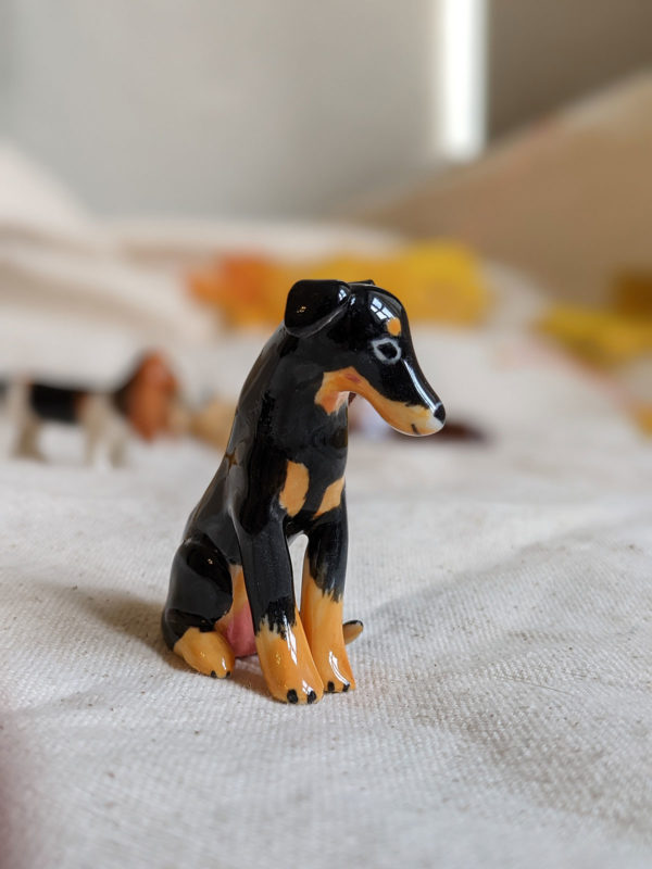 dog figurine porcelain