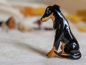 dog figurine porcelain