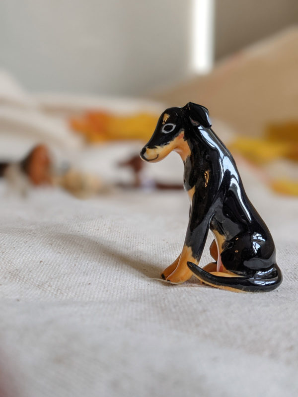 dog figurine porcelain
