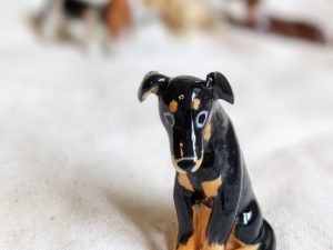 dog figurine porcelain