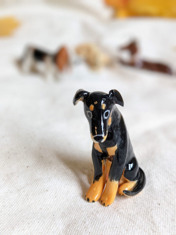 dog figurine porcelain