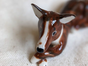 dog figurine porcelain