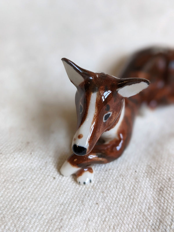 dog figurine porcelain