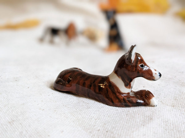 dog figurine porcelain