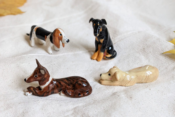 dog figurine porcelain