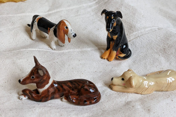 dog figurine porcelain