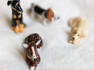 dog figurine porcelain