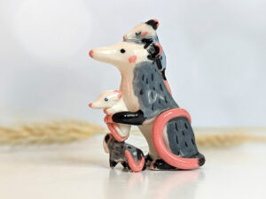 porcelain opossum mom