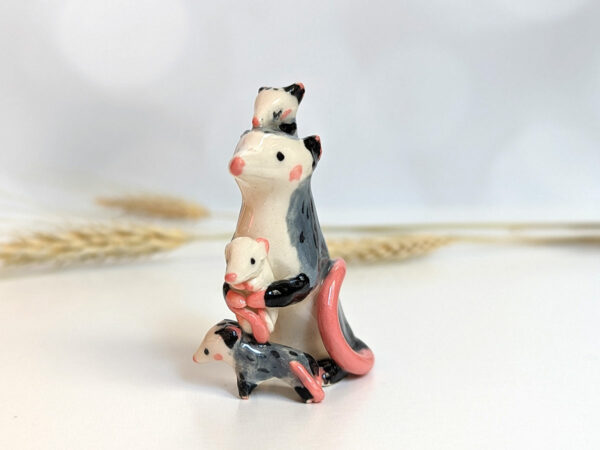 porcelain opossum mom