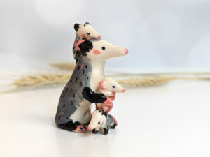 porcelain opossum mom