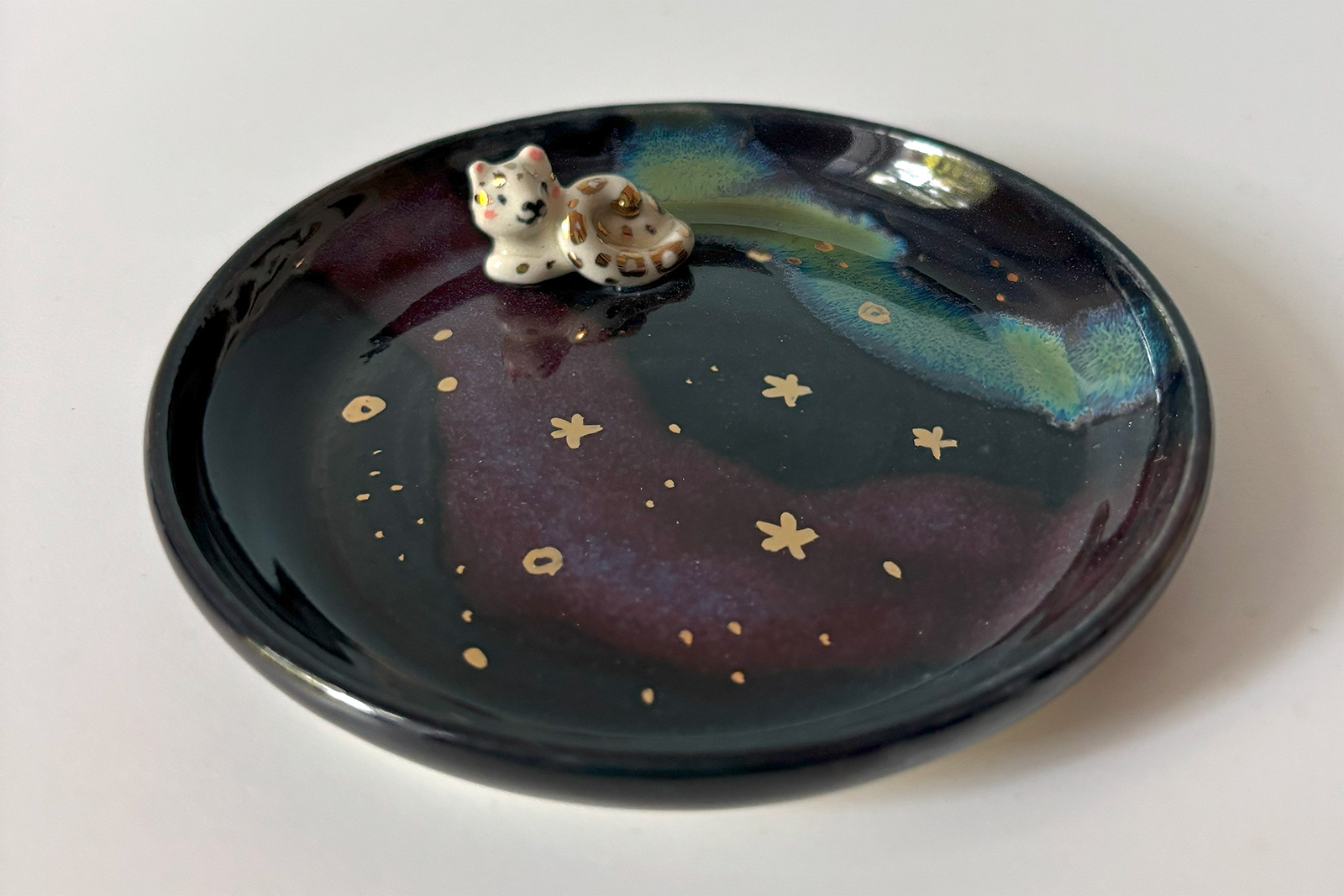 Snow Leopard Jewelry Tray