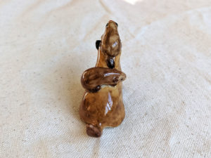 woodchuck family figurine