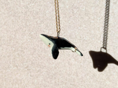 Pendentif Porcelaine - Baleine nuit étoilée – Image 10