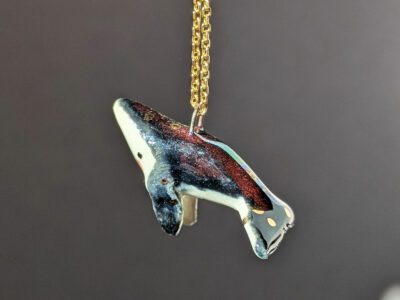 Pendentif Porcelaine - Baleine nuit étoilée – Image 9