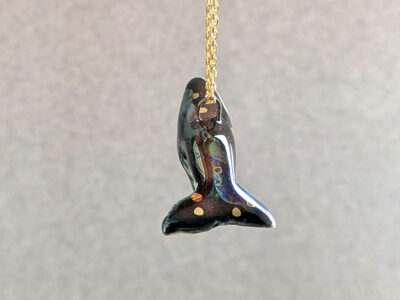 Pendentif Porcelaine - Baleine nuit étoilée – Image 3
