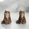 handmade tabby cat porcelain figurine