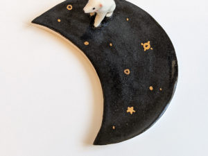 moon jewelry tray polar bear