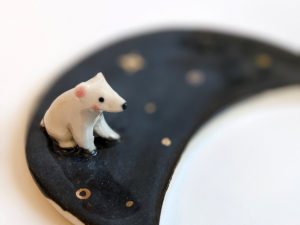 moon jewelry tray polar bear