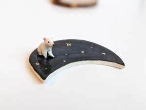 moon jewelry tray polar bear