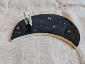 moon jewelry tray polar bear