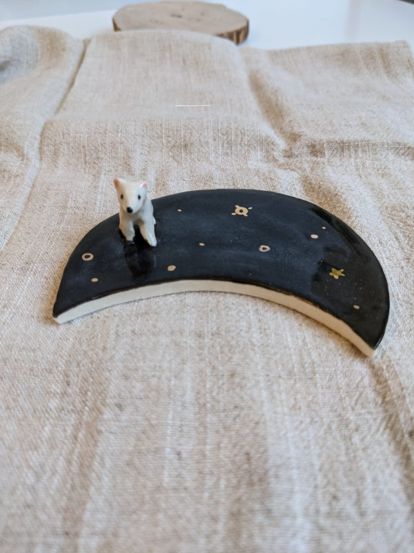 moon jewelry tray polar bear