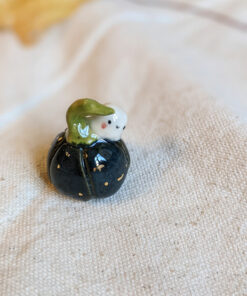 pumpkin porcelain figurine
