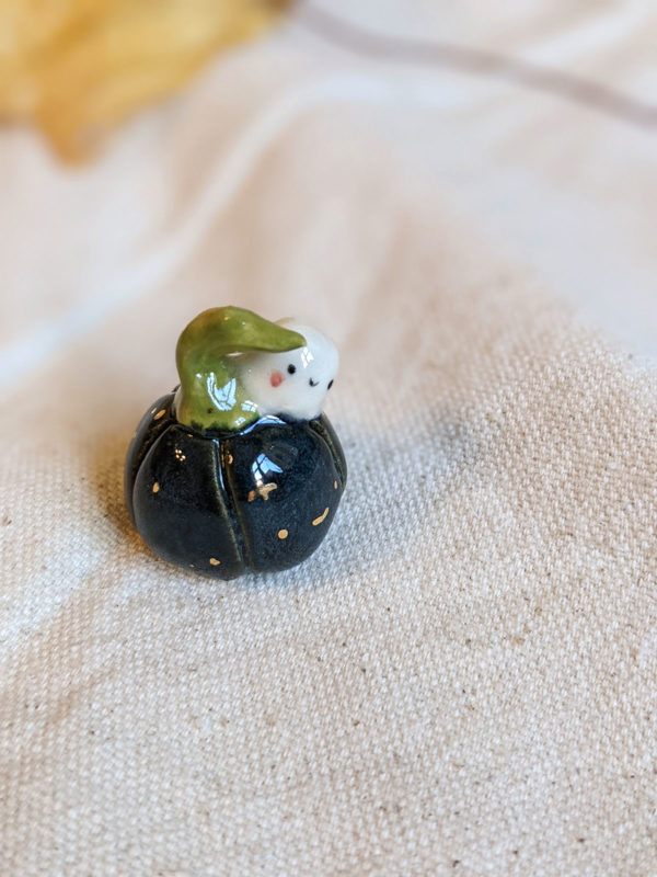 pumpkin porcelain figurine