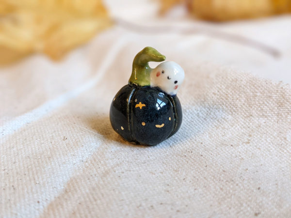 pumpkin porcelain figurine