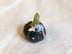 pumpkin porcelain figurine