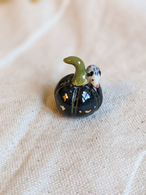 pumpkin porcelain figurine