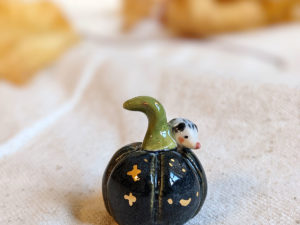 pumpkin porcelain figurine