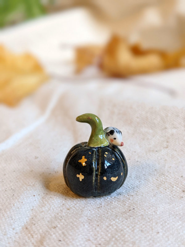 pumpkin porcelain figurine