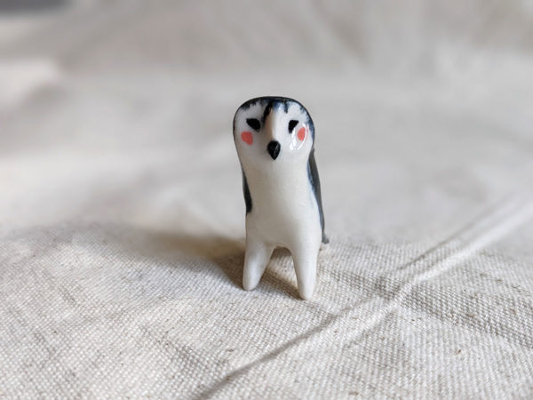 owl porcelain figurine chouette