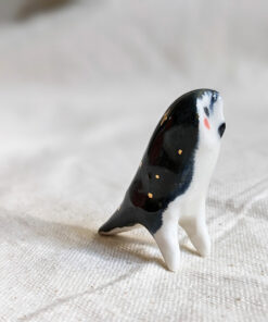 owl porcelain figurine chouette