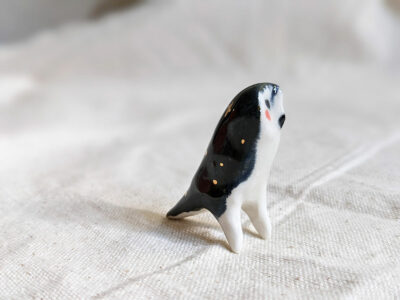 owl porcelain figurine chouette