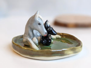 horse jewelry dish