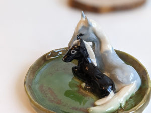 horse jewelry dish