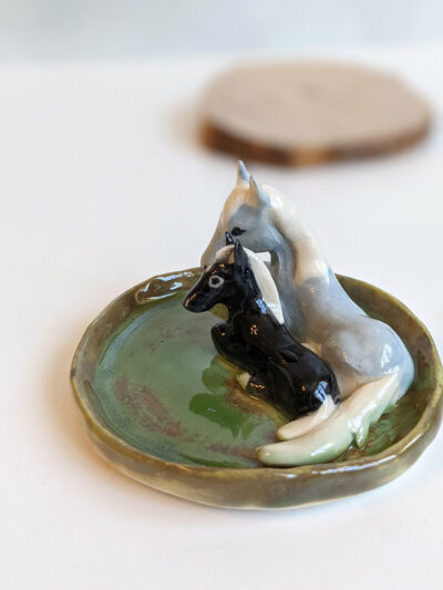 horse jewelry dish