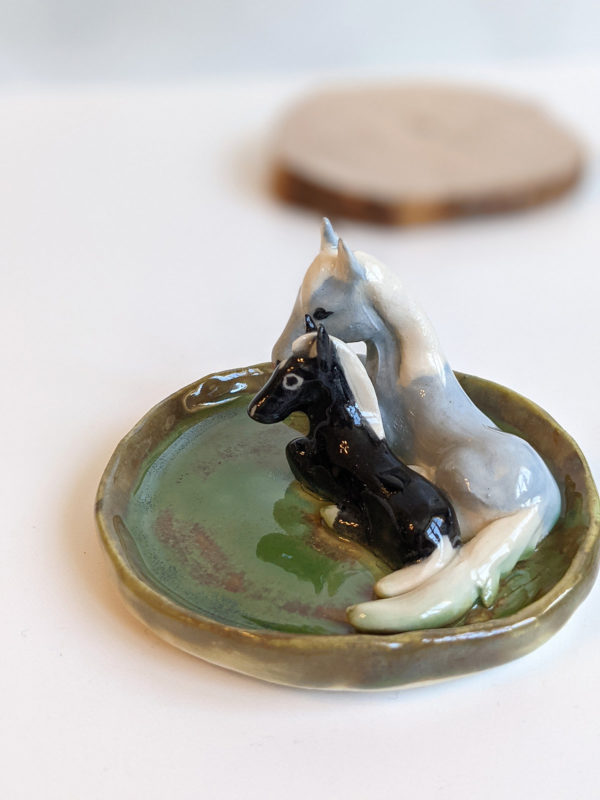 horse jewelry dish