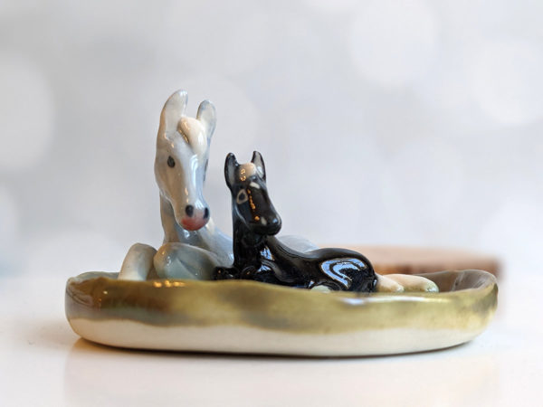 horse jewelry dish