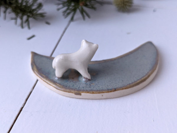 moon jewelry tray polar bear