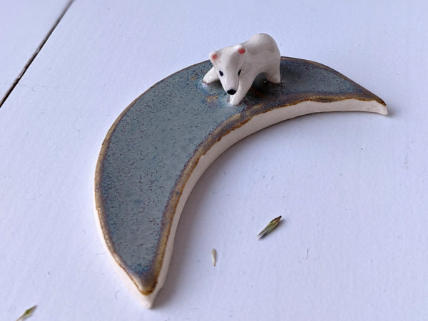 moon jewelry tray polar bear