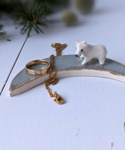 moon jewelry tray polar bear