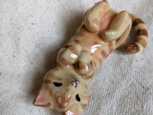 tabby cat figurine