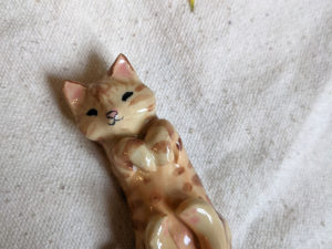 tabby cat figurine