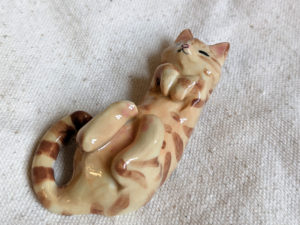 tabby cat figurine