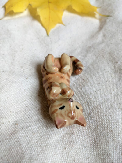tabby cat figurine