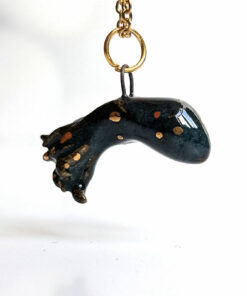 pendant cancer octopus porcelain