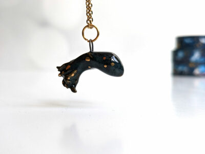 pendant cancer octopus porcelain